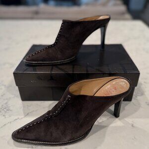 ANNE KLEIN COLLECTION Hero, Suede Booties, Size 7M